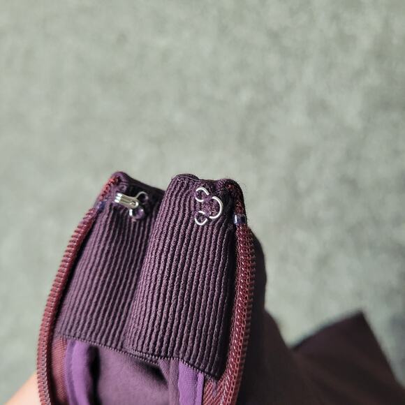 Vince Purple Stitch Front Midrise Ponte Stretch Pants Womens Size Small - Picture 10 of 10